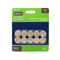 Projex Felt Self Adhesive Surface Pad Brown Round 3/4 in. W 20 pk P0093